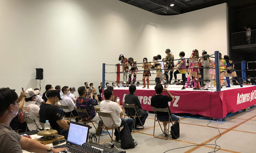 プロレスの音響設置